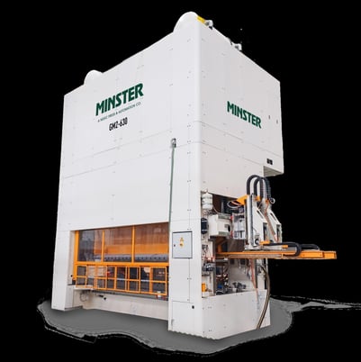 440 Ton, Minster #GM2-400-305x140-STD, straight side double crank 2-pt mechanical press, 15.7" stroke, 35.4" - Image 1