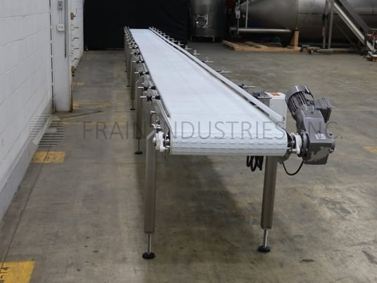 24" wide x 47.1' long, Stainless Steel table top conveyor, 3/4 HP - Image 2