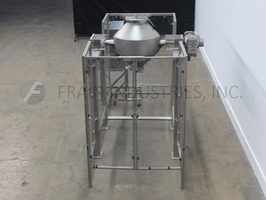 3 cu.ft. A & M #ACB30, 304 Stainless Steel double cone batch mixer, 26" dia. x 9" straight wall vessel, AB - Image 3