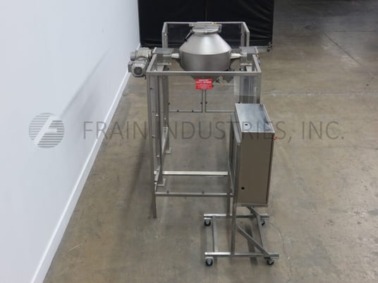 3 cu.ft. A & M #ACB30, 304 Stainless Steel double cone batch mixer, 26" dia. x 9" straight wall vessel, AB - Image 4