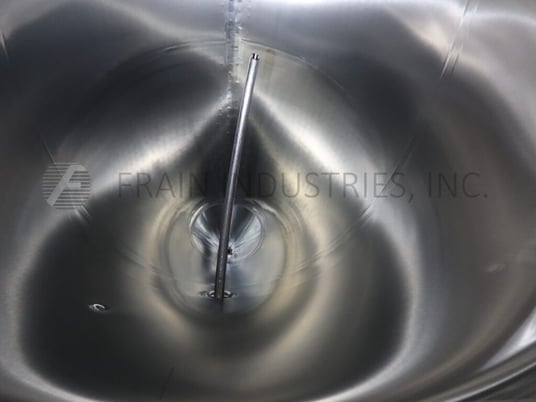 Mueller #150BBL, 304 Stainless Steel jacketed & insulated tank, 96" dia. x 138" straight wall, cone bottom - Image 2