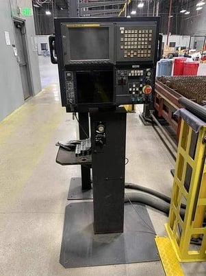 Amada #FO3015, CNC Co2 laser, 4000 watt, 121" x 61" sheet, Fanuc 16iL, chiller, dust collector, 2002 - Image 2