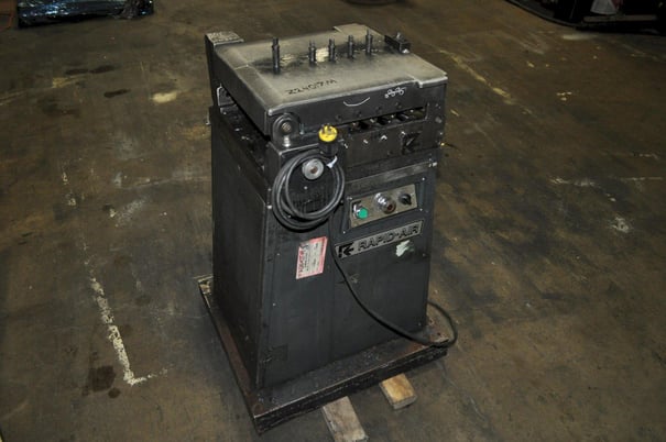 12" x .125" Rapid-Air, sheet & strip straightener, (9) 1.25" diameter Roll, variable speed, entry pinch rolls - Image 1