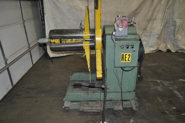 4000 lb. American Steel Line #60, motorized uncoiler, 26" mandrel, 50" outside dimensions, 16"-20" ID, manual - Image 3