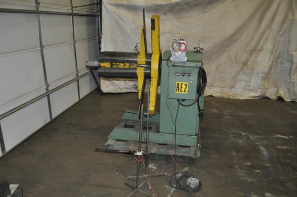 4000 lb. American Steel Line #60, motorized uncoiler, 26" mandrel, 50" outside dimensions, 16"-20" ID, manual - Image 6