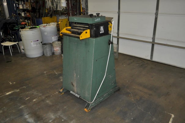 16" x .105" PA Industries, flat & shape straightener, (5) 1.5" diameter roll, entry & exit pinch rolls, loop - Image 3