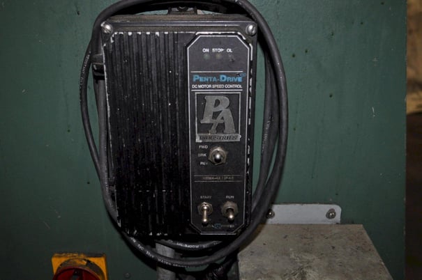 16" x .105" PA Industries, flat & shape straightener, (5) 1.5" diameter roll, entry & exit pinch rolls, loop - Image 9