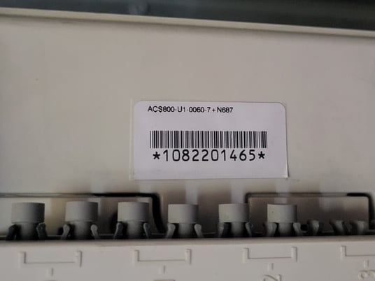 50 HP ABB, ACS-800-U1-0060-7, AC Drive (VFD), 52 amps, S/N 1082201465 - Image 2