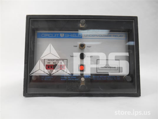 Bbc 27h Circuit Shield Instantaneous Under Voltage (uv) Relay 48/125vdc, Range 60-110v, 2 Form C Contacts - Image 1