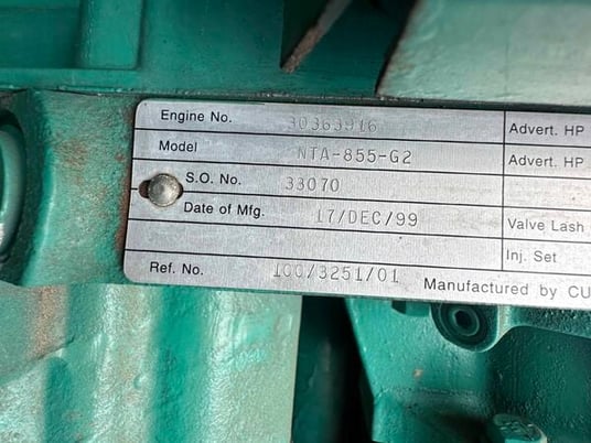 300 KW Cummins #DFCB, diesel generator set, 480 Volts, 2000 - Image 6