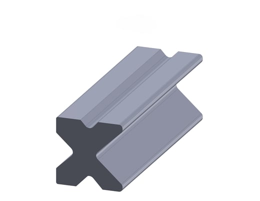 120" L x 3.75" H Age #4X4, 4-way bottom die - Image 2