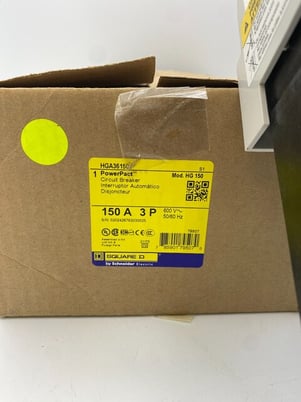 150 Amps, Square D, HGA36150, I-Line Circuit Breaker, 3 Pole, 3 phase, 600 Volts - Image 2