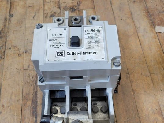 360 Amp. Cutler-Hammer, C825LN6 Contactor, 3-Pole, 600V, 3 phase, Series A2, 110/120V Coil, 50/60HZ - Image 5