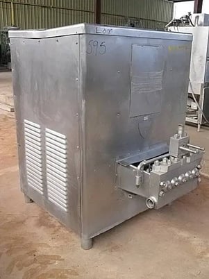 APV Crepaco #5DD, 2-stage micro shear homogenizer, 1700 gph @ 2500 psi, 5 cyl. - Image 6