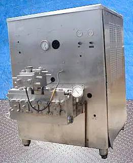 APV Crepaco #5DS650, homogenizer, 6900 gph @ 1600 psi, 2 stage, 2-3/4" diameter Plungers - Image 3
