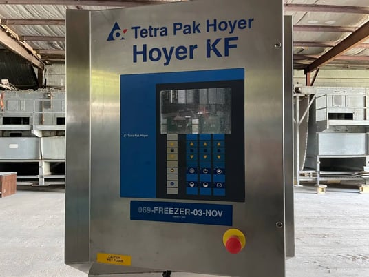 Tetra Pak Hoyer #KF-1000XC, continuous freezer, refrigeration load 9TR, (3) motors, Control panel - Image 4