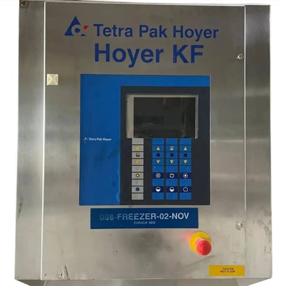 Tetra Pak Hoyer #KF-1000XC, continuous freezer, refrigeration load 9TR, (3) motors, Control panel - Image 2