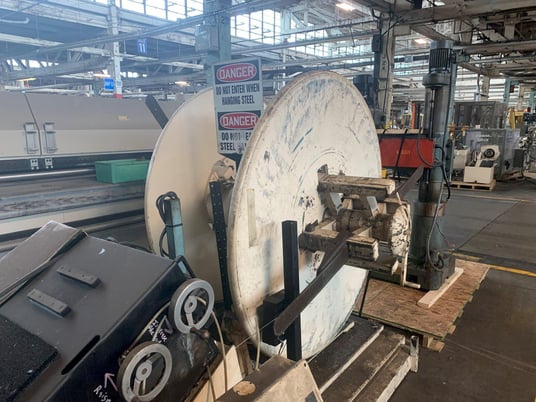 4000 lb. Littell #40-12, pull-off double end coil reel uncoiler, 12" width, 60" outside dimensions, 16"-20" - Image 2