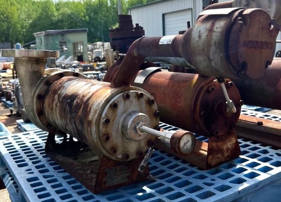 154 GPM @ 140' TDH, Nikkiso #HX222-7.5--2S7SP, Stainless Steel centrifugal canned motor pump, 460 V. - Image 4