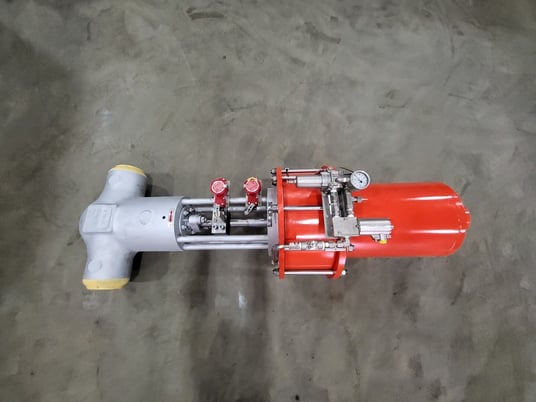 6" HP Valves/Key Valve Technologies #SDV-24100C, Parallel Slide Gate Valve w/Actuator, 1/2" NPT, 2.3" H x - Image 1