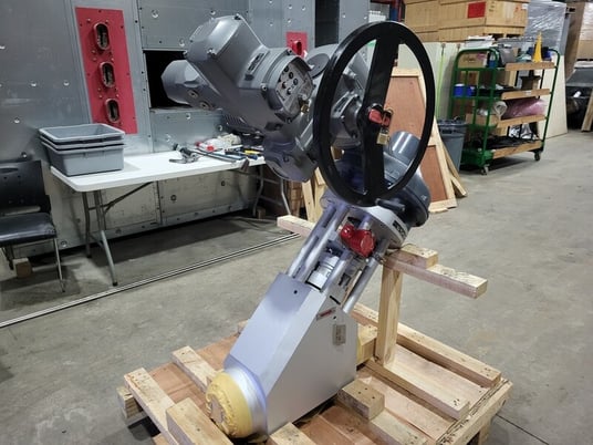 6" HP Valves/Key Valve Technologies #MOV-24100G1, Stop Check Valve w/Actuator, 75 RPM, 7.5 kW, 575 V - Image 1