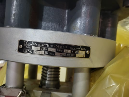 6" HP Valves/Key Valve Technologies #MOV-24100G1, Stop Check Valve w/Actuator, 75 RPM, 7.5 kW, 575 V - Image 4