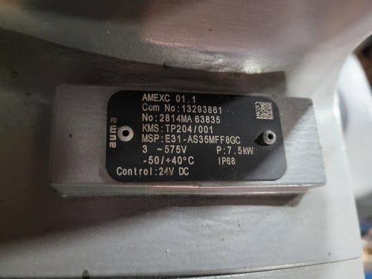 6" HP Valves/Key Valve Technologies #MOV-24100G1, Stop Check Valve w/Actuator, 75 RPM, 7.5 kW, 575 V - Image 5