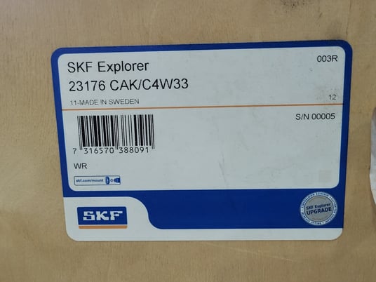 SKF #23176-CAK/C4W33, Spherical Roller Bearing w/Tapered Bore, 380 mm Bore, 620 mm Outside dia., 194 mm - Image 5