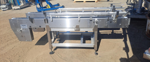 3.5" wide x 7' long, Trans Automatic Technologies conveyor, Stainless Steel frame, 2021 - Image 1