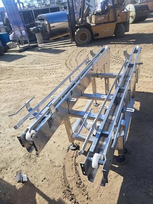 3.5" wide x 7' long, Trans Automatic Technologies conveyor, Stainless Steel frame, 2021 - Image 2
