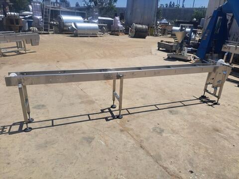 8" wide x 12' long, Trans Automatic Technologies conveyor, Stainless Steel frame, 2021 - Image 2