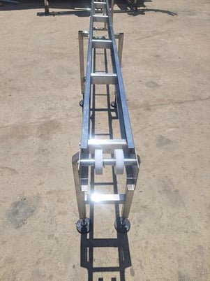 8" wide x 12' long, Trans Automatic Technologies conveyor, Stainless Steel frame, 2021 - Image 4