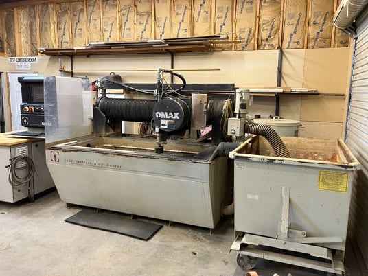 Omax #2652, CNC waterjet cutter, 2.2'x4.3'tbl., 30 HP, 50000 psi, Omax Control, 2008 - Image 1