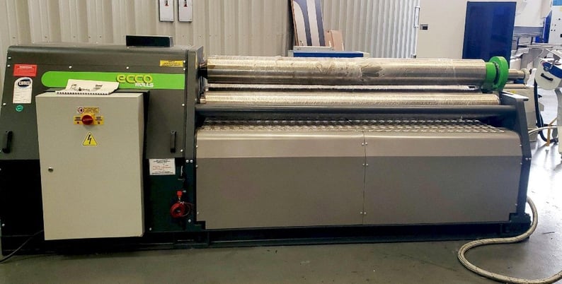 6' x 1/4" ECCO #4RDP-180/6 plate bending roll. 4-roll double pinch type, 2-speed hydraulic drive, new - Image 1
