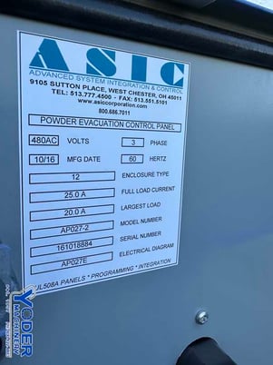 Air Pro #2-HMI, powder evacuation cabinet, new, never used - Image 6