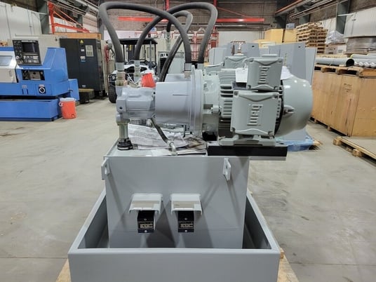 25 HP Rexon #284TD, Hydraulic Power Unit w/Radiator & Double Motors, 400 liters Tank, 3 Ph., 1765 RPM, 575 V - Image 6