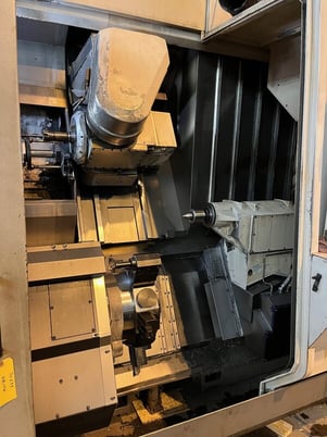 Okuma #MacTurn-250-2S/1000 Big Bore 5" Axis CNC turning center w/live milling, OSP-P100L Control, 2005 - Image 5