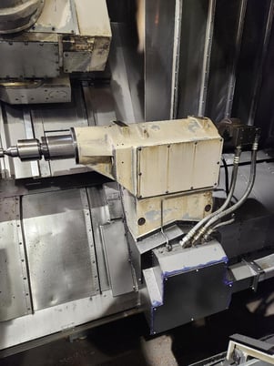 Okuma #MacTurn-250-2S/1000 Big Bore 5" Axis CNC turning center w/live milling, OSP-P100L Control, 2005 - Image 8