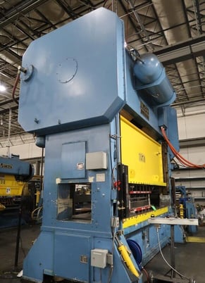 300 Ton, Blow #SC2-300-144-48, heavy duty straight side 2-point vari-speed press, 6" stroke - Image 2