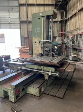 4" Shibaura #BT-10BR1, table type horizontal boring mill, 44" x 49" built-in rotary table, 1981 - Image 4
