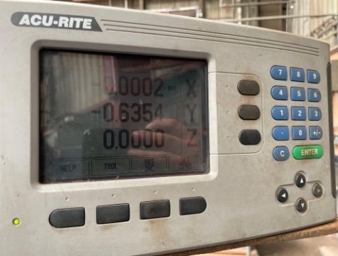 4" Shibaura #BT-10BR1, table type horizontal boring mill, 44" x 49" built-in rotary table, 1981 - Image 7