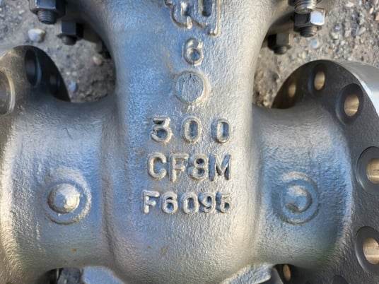 6" TY Valve Corporation #251RF0912, Gate Valve, Class 300, ASME B16.34, Stem F316 - Image 3
