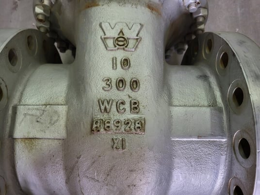 10" Williams Valve Corp., Gate Valve, Class 300, ASME API600, Stem F6a - Image 2