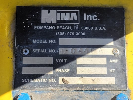 Mima #JT212395, Wrapping Machine, 60" Pallet, 4000 lb. max Weight capacity, 1 Ph., 115 V - Image 4