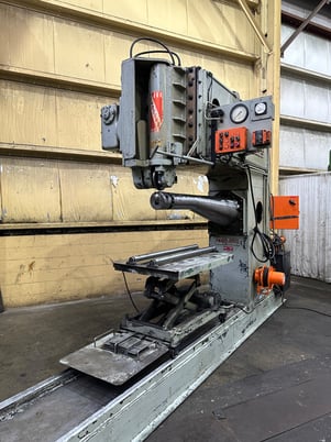 Pandjiris #25TX7-1-2X60, planisher, 64" arm length, 41" pipe diameter, hydraulic car lift, 10 HP - Image 1