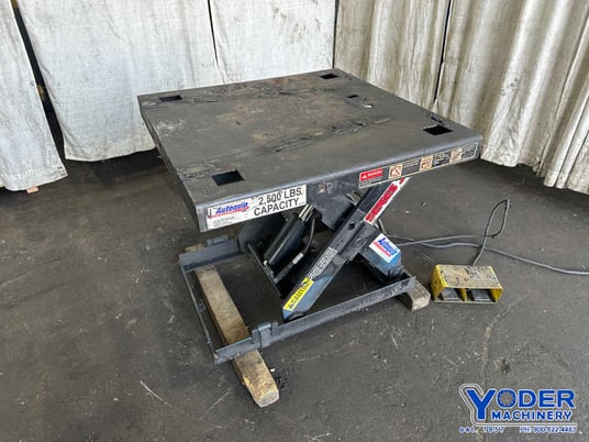 2500 lb. Autoquip #24S25, hydraulic scissor lift table, 36" x 36" platform, 32" raised height, 3/4 HP - Image 5
