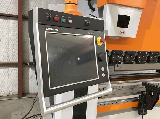 192 Ton, Ermaksan #Power-Bend-Falcon, CNC press brake, 12' overall, 127" between housing, 16" throat - Image 4
