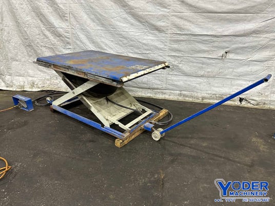 6000 lb. Chisum, air bag platform lift, 63" x 41" table, 36" raised height, pnematic foot pedal - Image 6