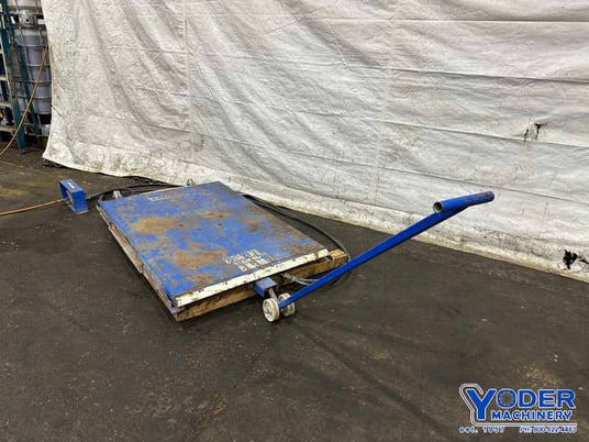 6000 lb. Chisum, air bag platform lift, 63" x 41" table, 36" raised height, pnematic foot pedal - Image 7