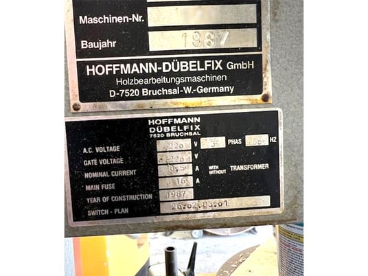 Hafele #Futura-250, Hinge Boring Mach., 80 mm bore w/ 650 ft.lb. @ 90 psi, 3.5 million 3" strokes, 1.5 HP - Image 2